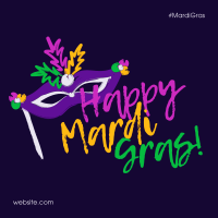 Colors of Mardi Gras Instagram post Image Preview