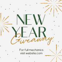 Sophisticated New Year Giveaway Instagram post Image Preview