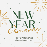 Sophisticated New Year Giveaway Instagram Post Image Preview