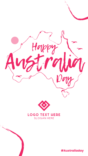 Australia Sketch Map Instagram story Image Preview