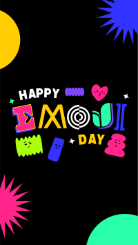 Emoji Day Blobs Facebook Story Design