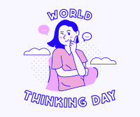 Woman Thinking Day Facebook post Image Preview