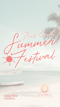 Summer Songs Fest Facebook Story Design