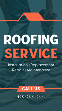Roofing Professional Services Instagram Reel Design