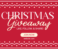 Christmas Giveaway Promo Facebook Post Design