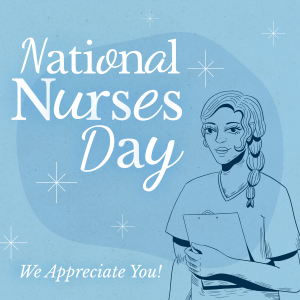 Midcentury Nurses' Day Instagram post Image Preview