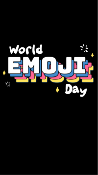 Emoji Day Lettering Instagram story Image Preview