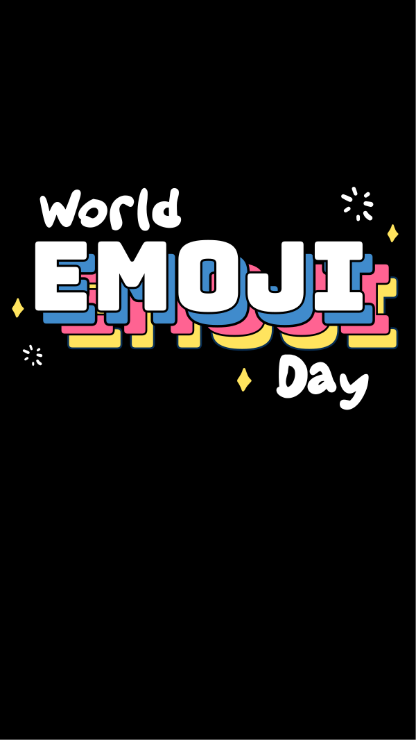 Emoji Day Lettering Instagram Story Design Image Preview
