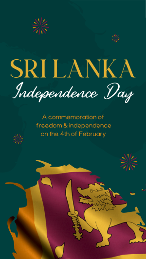 Sri Lankan Flag Instagram story Image Preview