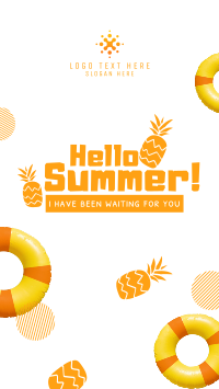 Hello Summer Facebook Story Design