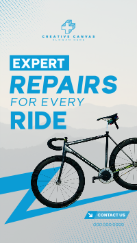 Bicycle Repair Lightning Facebook story Image Preview