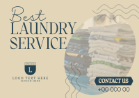 Best Laundry Service Postcard Image Preview