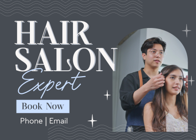 Hair Salon Expert Postcard Image Preview