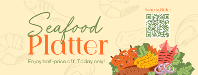 Seafood Platter Sale Facebook cover Image Preview