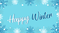 Winter Snowflake Greeting Animation Design