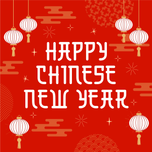 Chinese New Year Lanterns Instagram post Image Preview