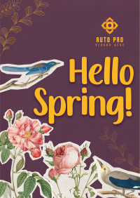 Scrapbook Hello Spring Flyer Image Preview
