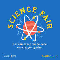 Science Fair Event Instagram Post Design