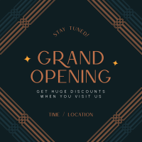 Art Deco Grand Opening Linkedin Post Image Preview
