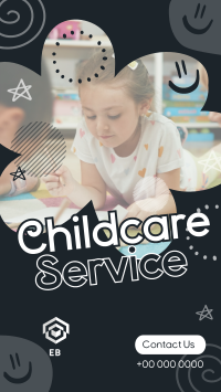 Doodle Childcare Service TikTok Video Design