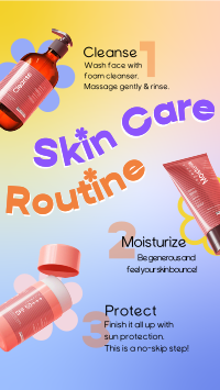 Skin Care Routine YouTube Short Design