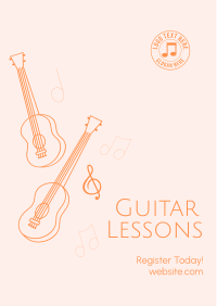 Guitar Lesson Registration Flyer Image Preview