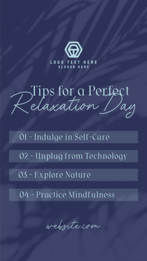 Tips for Relaxation Facebook story Image Preview