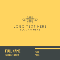 Honeybee Bee Business Card Design