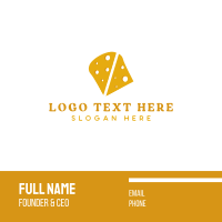 Yellow Cheddar Cheese  Business Card Design