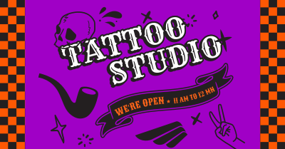 Checkerboard Tattoo Studio Facebook Ad Image Preview