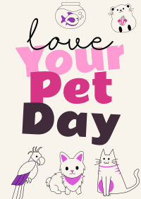 Love Your Pet Day Poster Design