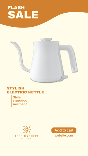 Stylish Electric Kettle Instagram Story Image Preview