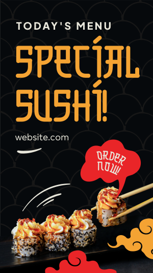 Special Sushi Facebook story Image Preview
