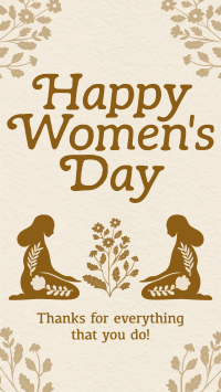 Rustic International Women's Day Facebook story Image Preview