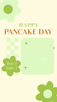 Cute Pancake Day Instagram story Image Preview