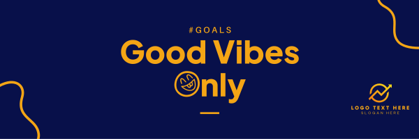 Good Vibes Only Twitter Header Design Image Preview