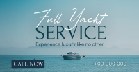 Serene Yacht Services Facebook Ad Design