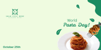 World Pasta Day Greeting Twitter post Image Preview
