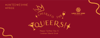 Cheers Queers Text Facebook cover Image Preview