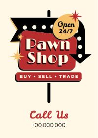 Pawn Shop Sign Flyer Design