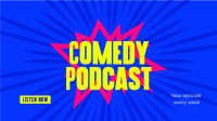 Comedy Comic Facebook Event Cover Design