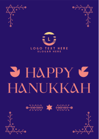 Hanukkah Menorah Ornament Flyer Image Preview