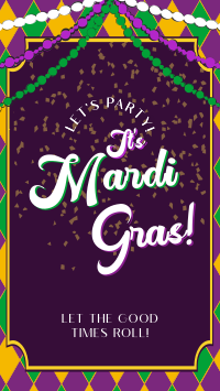 Mardi Gras Party Instagram reel Image Preview