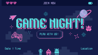 Pixelated Game Night Facebook event cover Image Preview