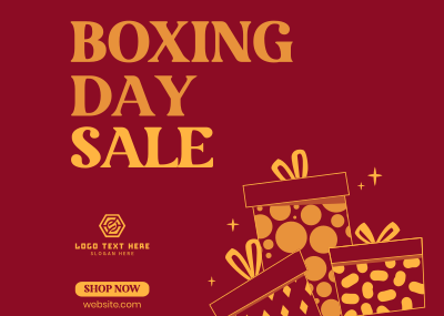 Boxing Day Flash Sale Postcard Image Preview