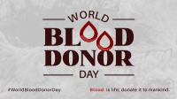 World Blood Donor Badge Facebook event cover Image Preview