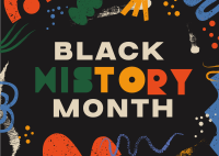 Black History Celebration Postcard Design