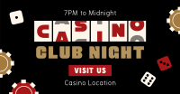 Casino Club Night Facebook Ad Design
