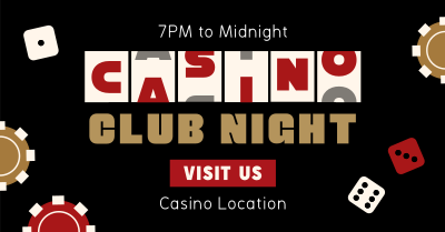 Casino Club Night Facebook Ad Image Preview