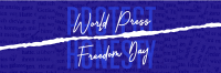 World Press Freedom Twitter header (cover) Image Preview